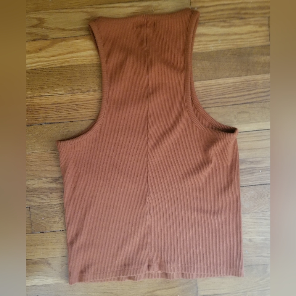 J Crew Racerback Rib Knit Top - Picture 2 of 3